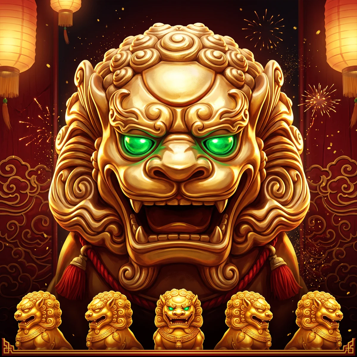 5 Lions Megaways key art