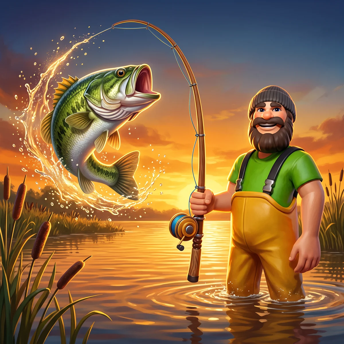 Big Bass Bonanza 1000 key art