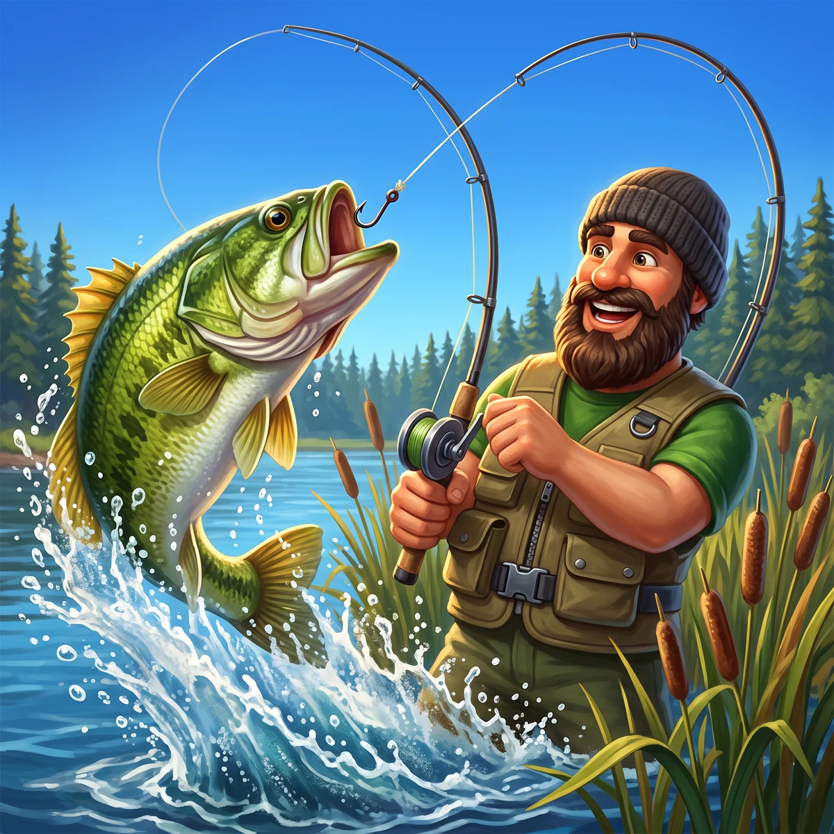 Big Bass Bonanza Megaways key art