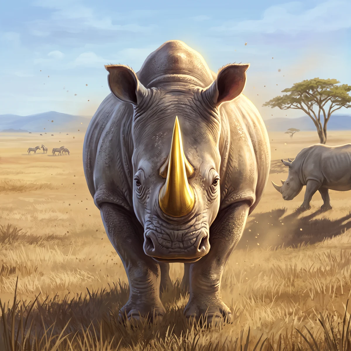 Great Rhino Megaways key art