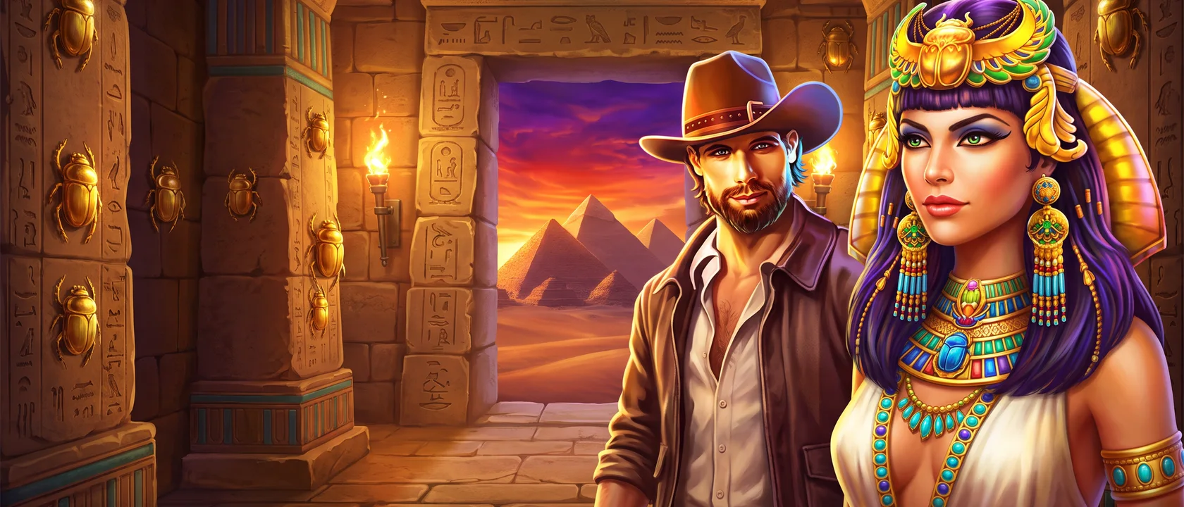 John Hunter and the Tomb of the Scarab Queen key art
